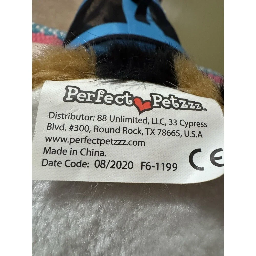 Perfect Petzzz Pets Calico Cat Sleeping Breathing Realistic Cat Toy Plush Works